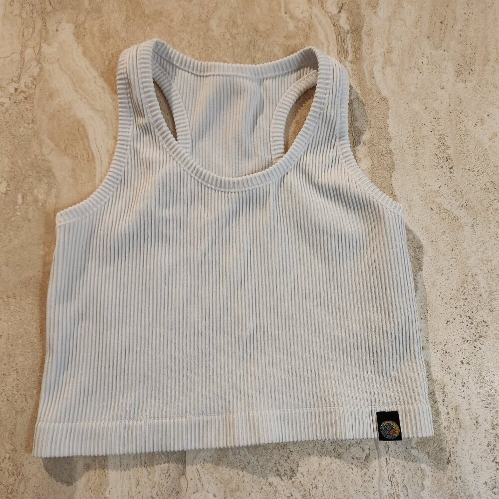 Kai Aloha Mondo 6 white crop tank